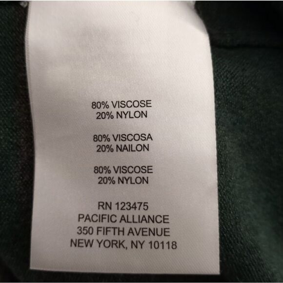 JONES NEW YORK GRAY & GREEN TURTLENECK PONCHO/SWEATER SZ.XL EUC - Picture 6 of 7